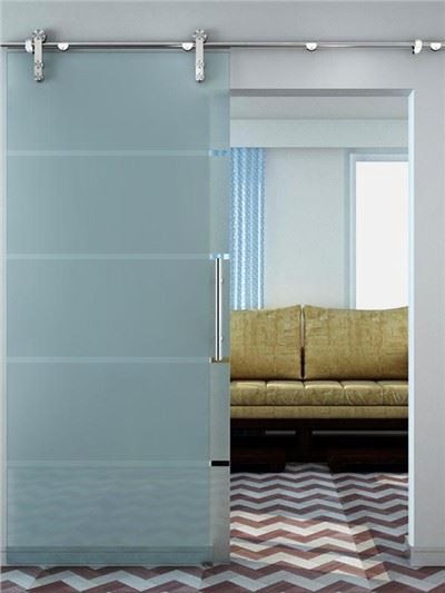 Doras Sleamhnáin Gloine Frameless